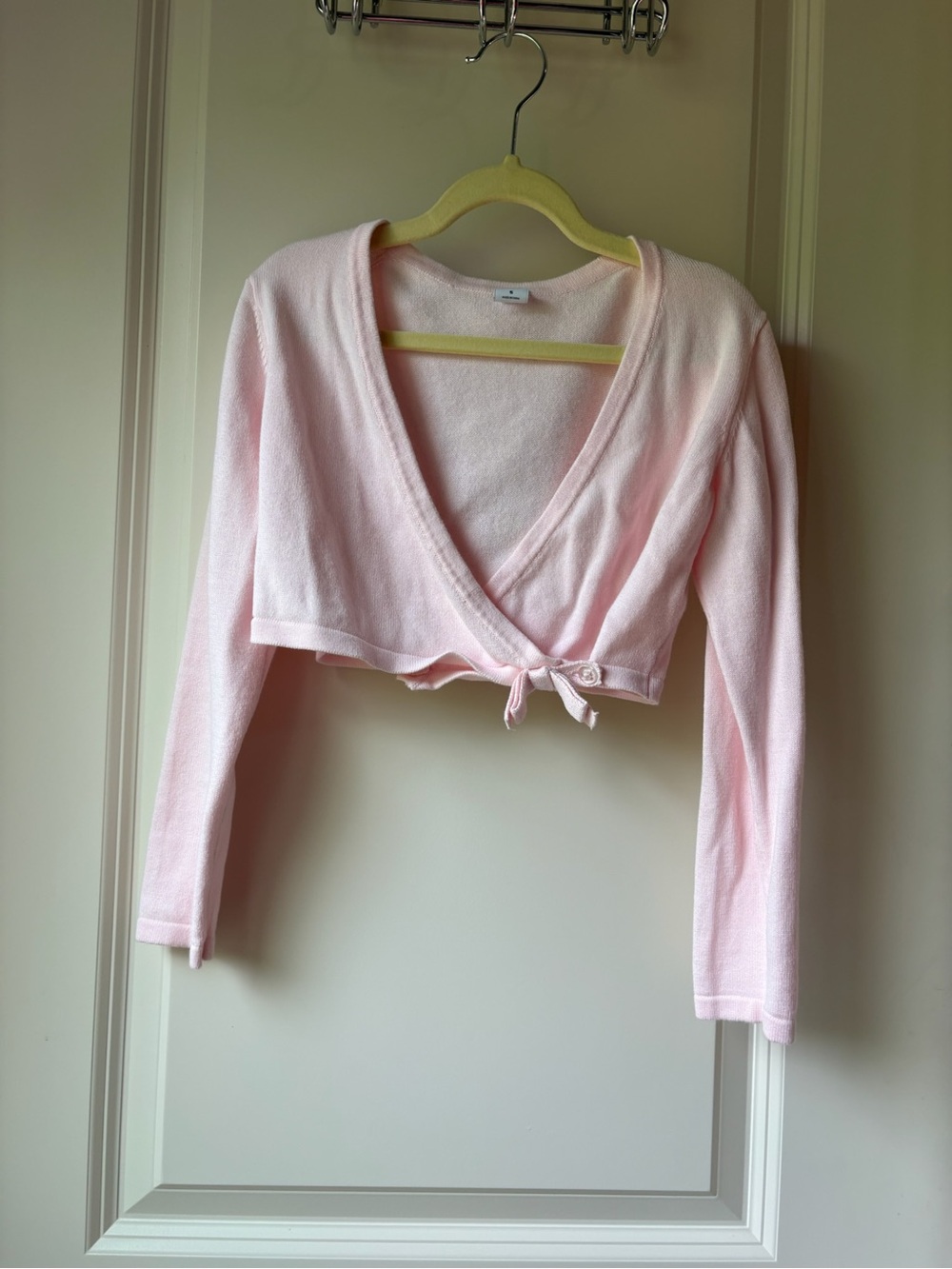 Janie and Jack Light Pink Wrap Tie Cropped Sweater / SZ 5 (EUC)